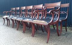 12 antique dining chairs carver 21½w 22d 34h single 18½w 20d 34h 18hs 12.JPG